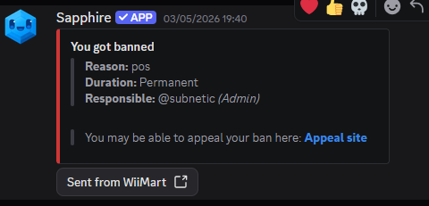 Ban by subnetic : reason : ''pos'' 